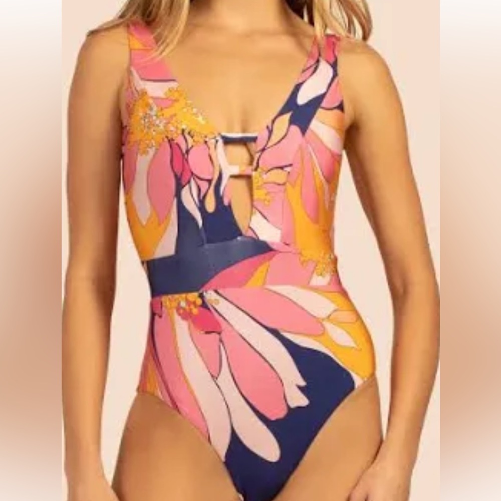 2 Piece Trina Turk Breeze bathing suit and coverup sold as a set Size 10